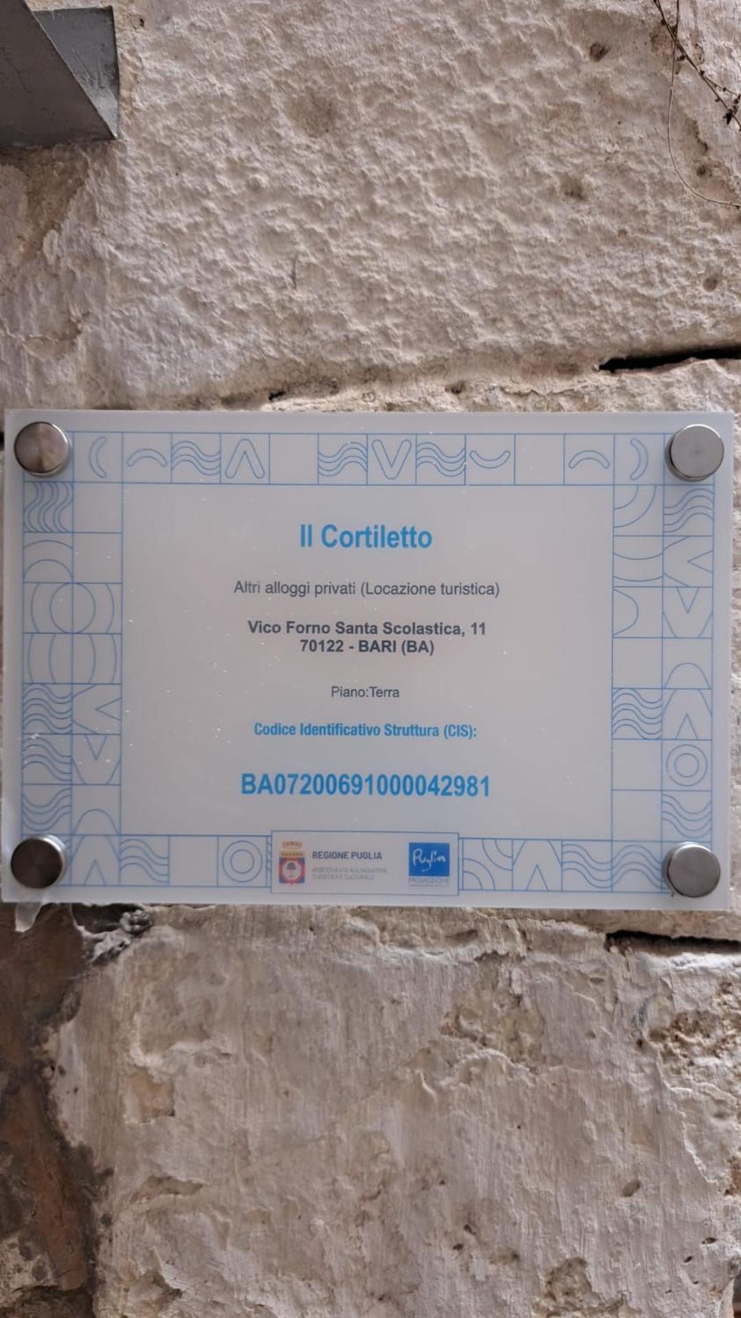 Il Cortiletto Lägenhet Bari Exteriör bild